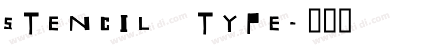 stencil type字体转换